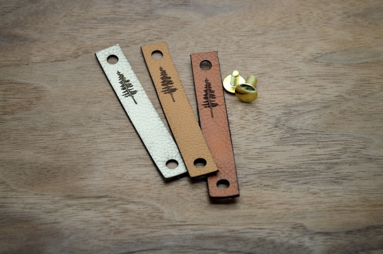 Rivets for labels - Screw on rivets for cork and leather labels