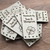 Custom Genuine Leather square labels, 1" x 2", sold in sets of 25 - Use our Designer tool