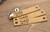 Labels for rivets - Cork fabric labels 0.6x3.5 inches - sold in sets of 25 - Use our Designer tool