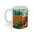 Ceramic Mug 11oz, Printed on both sides - Fields of Red Poppies