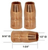 169-715 Miller Nozzle 1/2" ID M-10 M-15 & Hobart H-9A H-9B 5 Pk.