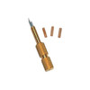 Includes Collets for .040" (1.0mm), 1/16" (1.6mm) & 3/32 (2.4mm). Tungsten
