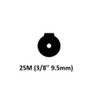 17F-12RFT A-150 Style Flex Tig Torch 150 A 12.5' Cable w/ Flow Thru Dinse 25