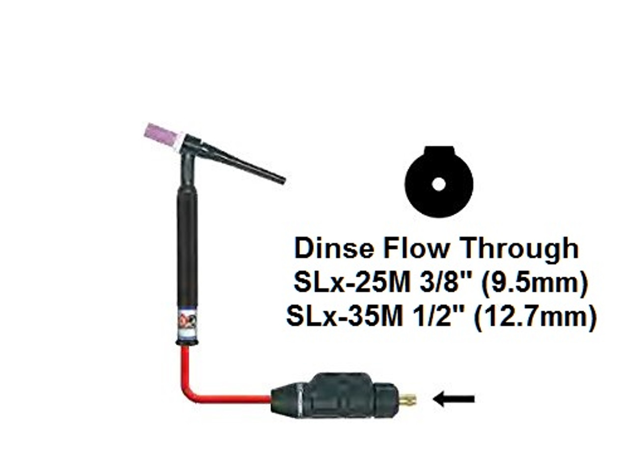 CK SL2-35M SL5-35M SL8-35M 1/2" Dinse Safe-Loc Flow Thru