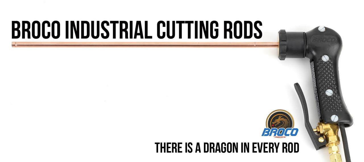 BROCO Cutting Rods Exothermic Prime Cut 1/4"- 1/2" Top Side BROCO Cutting Rods Exothermic Prime Cut 1/4"- 1/2" Top Side