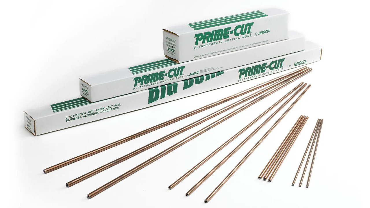 BROCO Cutting Rods Exothermic Prime Cut 1/4"- 1/2" Top Side