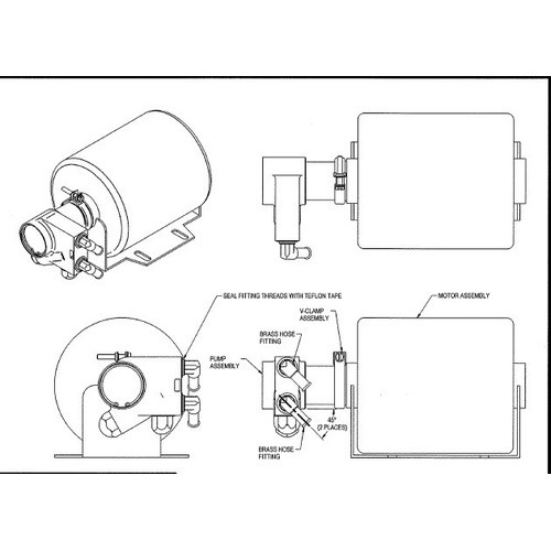 AE L11532-2 Pump Motor Assembly for Lincoln Cool Arc 40, 55