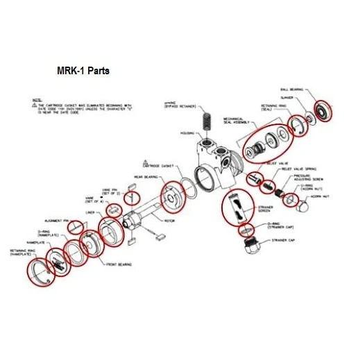 Miller Water Cooler Pump Repair Kit With Filter MRK-1