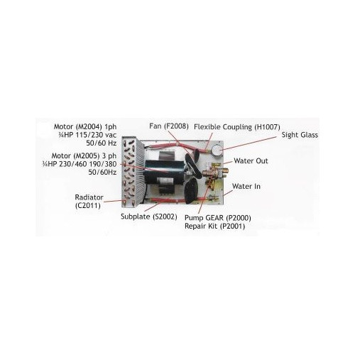 Radiator C2011 for Dynaflux R2000 & R2200