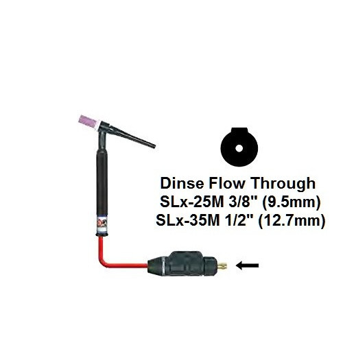 CK SL2-25M Gas Through SafeLoc Dinse 25M (3/8")