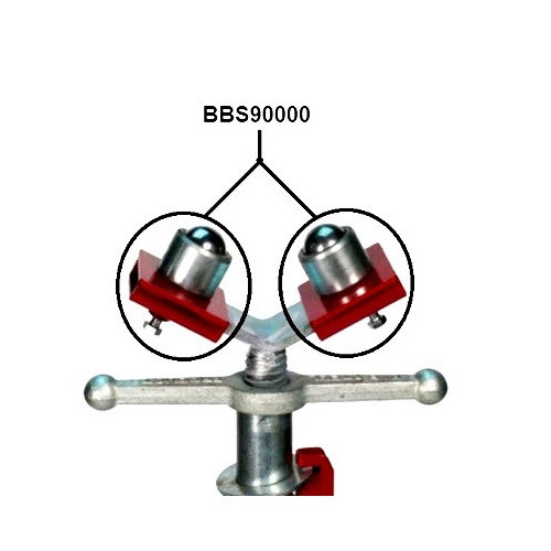 Standard 10" V Head with Ball Transfer Sleeves Installed