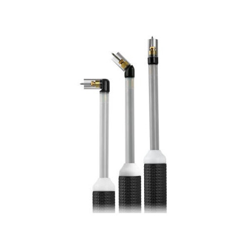 Three Torch Heads in the Outfit: 
Neck Diameter 0.312"
Neck Length 3.100"
Cup Diameter 0.360"
Cup Length 0.600"