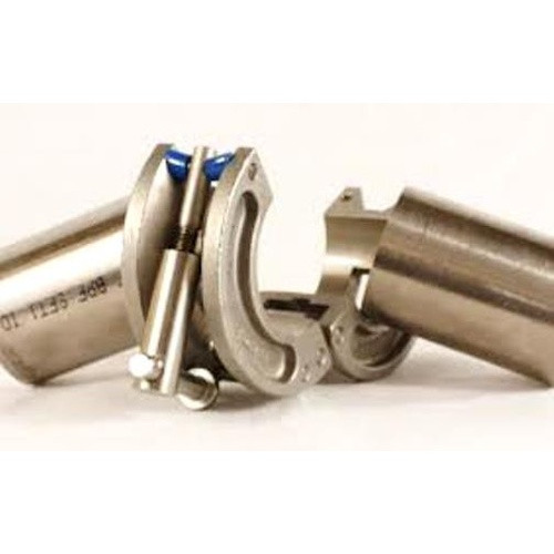 Insert Pipe Into Clamp