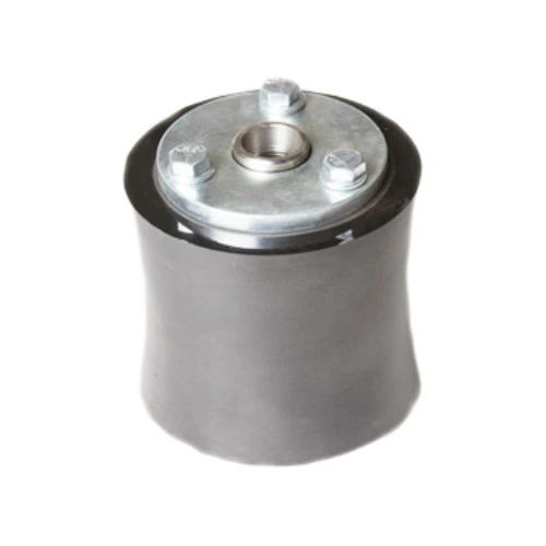 28 x 4" Urethane Rollers Protect the Pipe