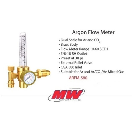191AR-60 ARFM-580 Regulator Flowmeter Mig Tig Argon Co2