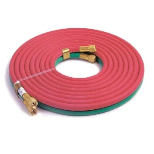 Welding Hose Grade T 1/4" x 50' BB Fittings HTDT1450BB