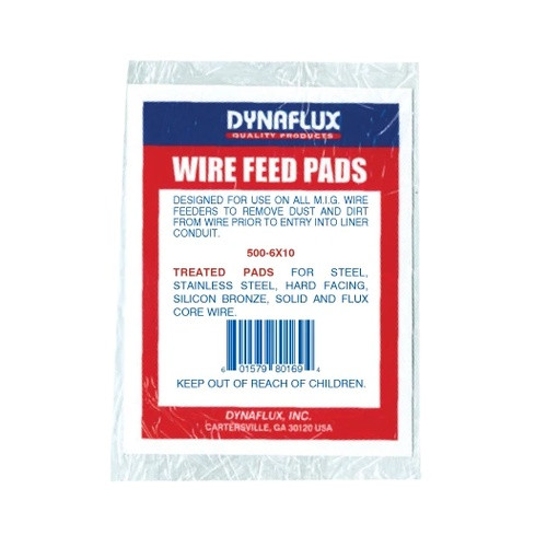 Wire Feed Cleaning Pads Dynaflux 501-6x10 Un-Treated 60 Pc.