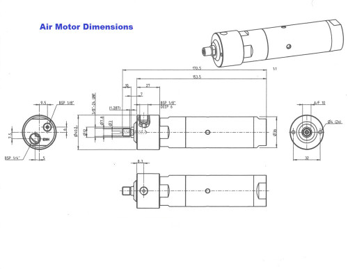 650-25-101 Air Motor CMI Kool Run Cleaning Station