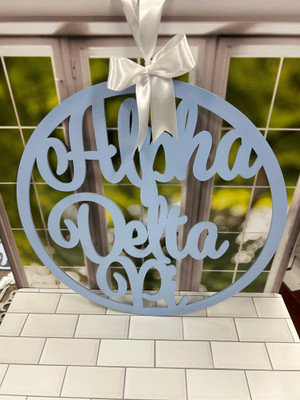 Alpha Delta Pi Door hanger