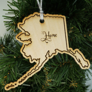 State Ornament Alaska Home