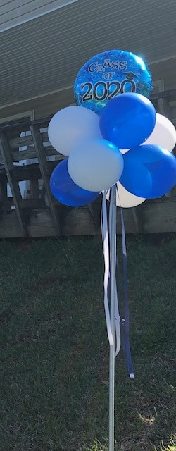 Yard balloon single graduate style