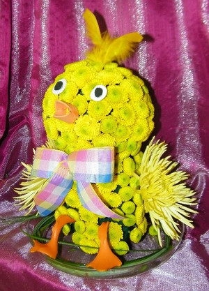 Spring Chick flower creation
