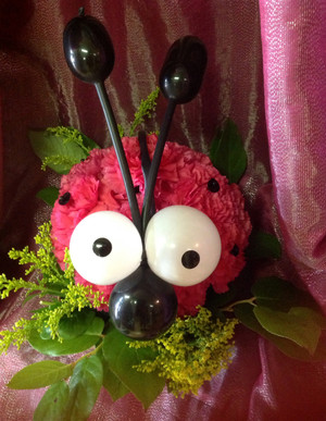 Ladybug Flower Creation
