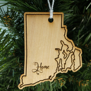 State Ornament Rhode Island Home