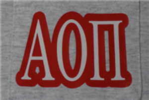 Alpha Omicron Pi Pocket T Shirt Alpha Omicron Pi Pocket T Shirt