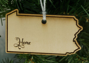 State Ornament Pennsylvania Home State Ornament Pennsylvania Home