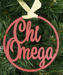 Chi Omega Wooden Ornament Chi Omega Wooden Ornament