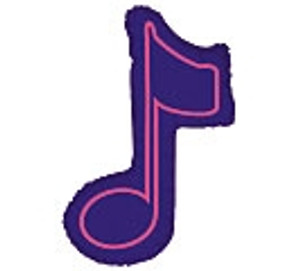 Purple Musical Note Shape Bouquet