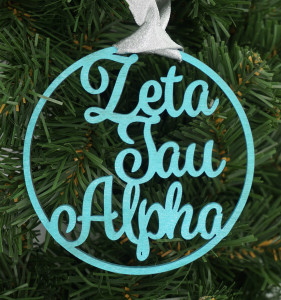 Zeta Tau Alpha wooden ornament Zeta Tau Alpha wooden ornament