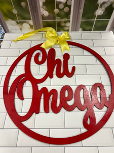 Chi Omega door hanger Chi Omega door hanger