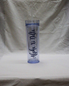 Alpha Xi Delta Skinny Tumbler Alpha Xi Delta Skinny Tumbler