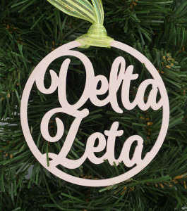 Delta Zeta wooden ornament Delta Zeta wooden ornament