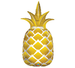 Gold Pineapple Balloon Bouquet Gold Pineapple Balloon Bouquet