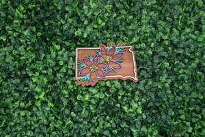 South Dakota State Flower Ornament/Magnet