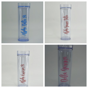 Acrylic Travel Cup with Script Name