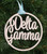 Delta Gamma wooden ornament