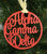 Alpha Gamma  Delta wooden ornament