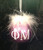Phi Mu glittered glass ornament Phi Mu glittered glass ornament