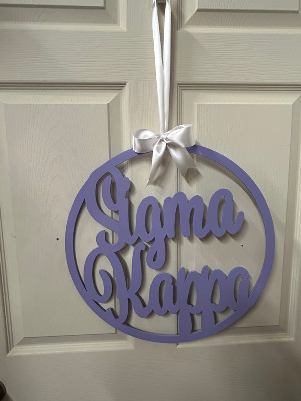 Sigma Kappa door hanger