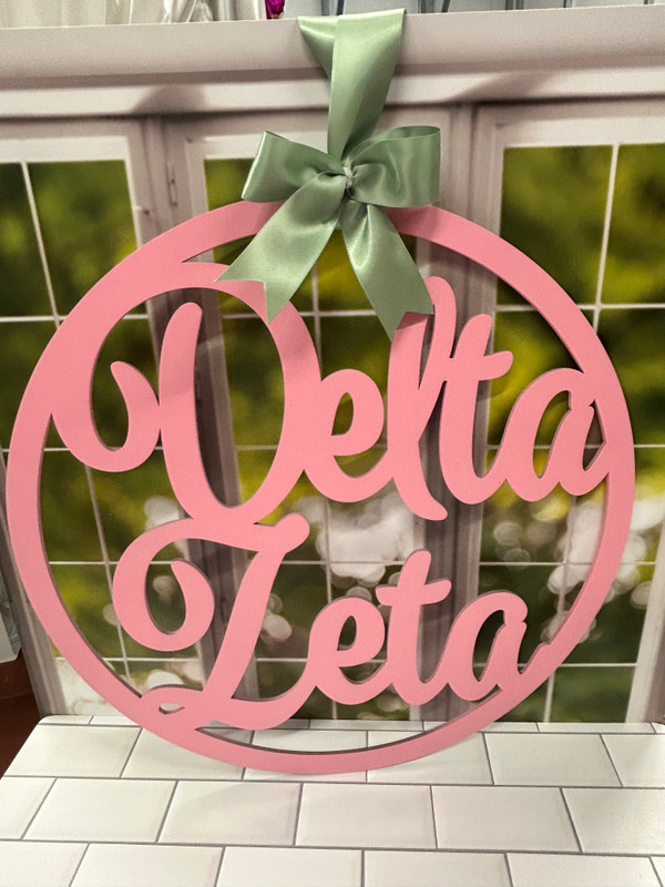 Delta Zeta door hanger