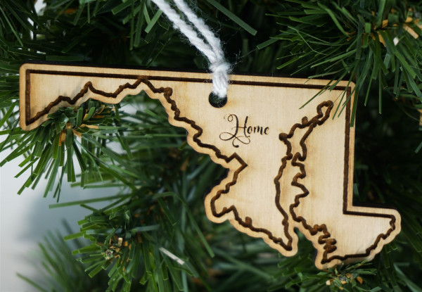 State Ornament Maryland Home