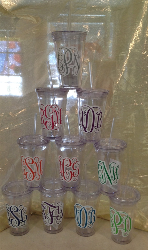 Monogrammed Tumblers