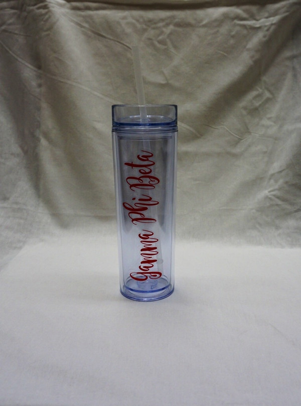 Gamma Phi Beta Skinny Tumbler