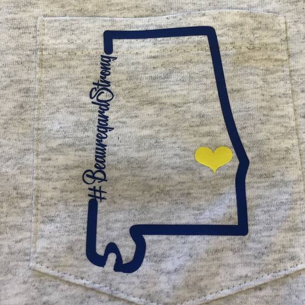 pocket T shirt #beauregardstrong or #leecountystrong