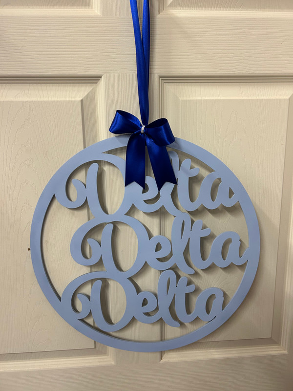 Delta Delta Delta Door Hanger