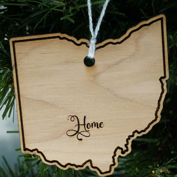 State Ornament Ohio Home